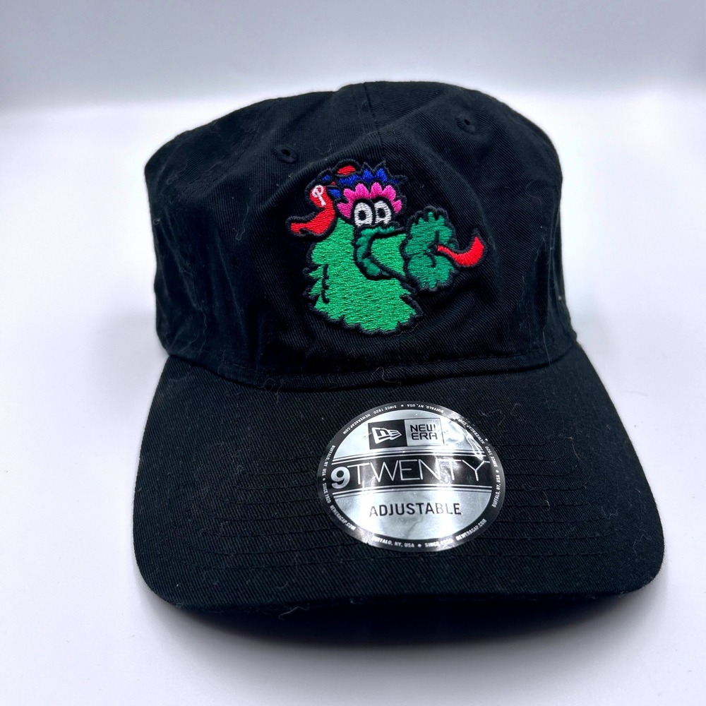 New Era 9TWENTY Philadelphia Phillies Phanatic Mascot Black Adjustable Dad Hat